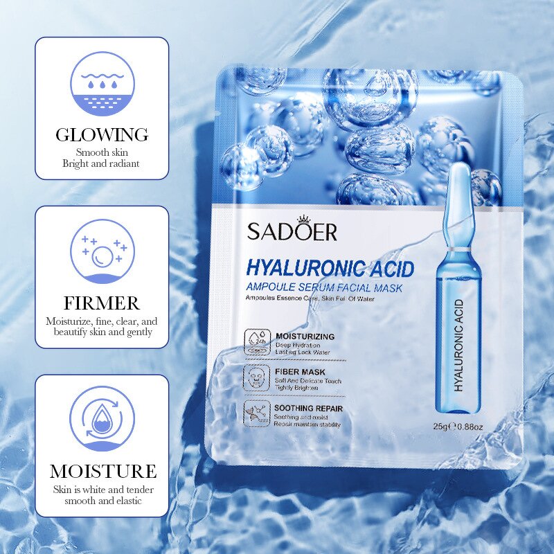 Facial Mask Manufacturer - SADOER Moisturizing Firming with Hyaluronic Acid Gold