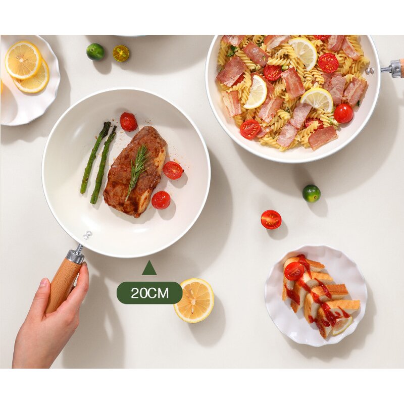 Ceramic Frying Pan Manufacturer - Nonstick 8 9.5 Inch with Lid Induction Healthy