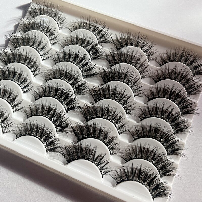 False Eyelashes Manufacturer - Wholesale 14 Pair Set 5D Fluffy Full Strip Faux Mink
