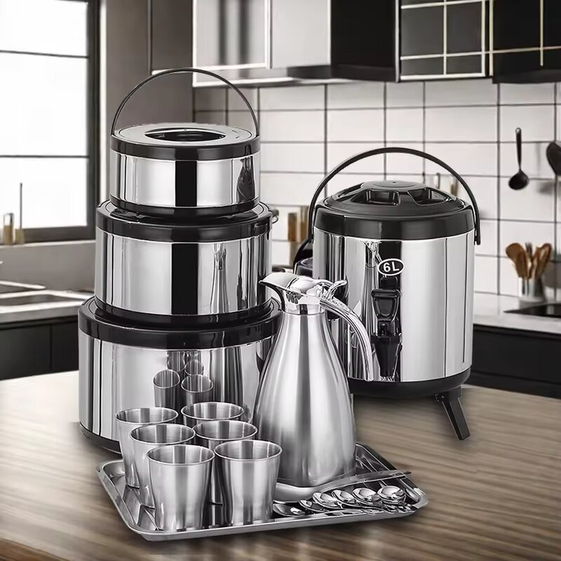 Cookware Set Manufacturer - 19pcs Stainless Steel Outdoor Camping with Insulated Food