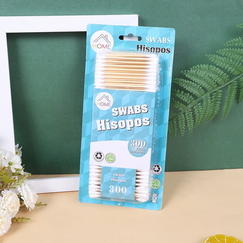 Cotton Swabs Manufacturer - Wholesale 300 PCS Disposable Sterile Wood Stick Permanent Makeup