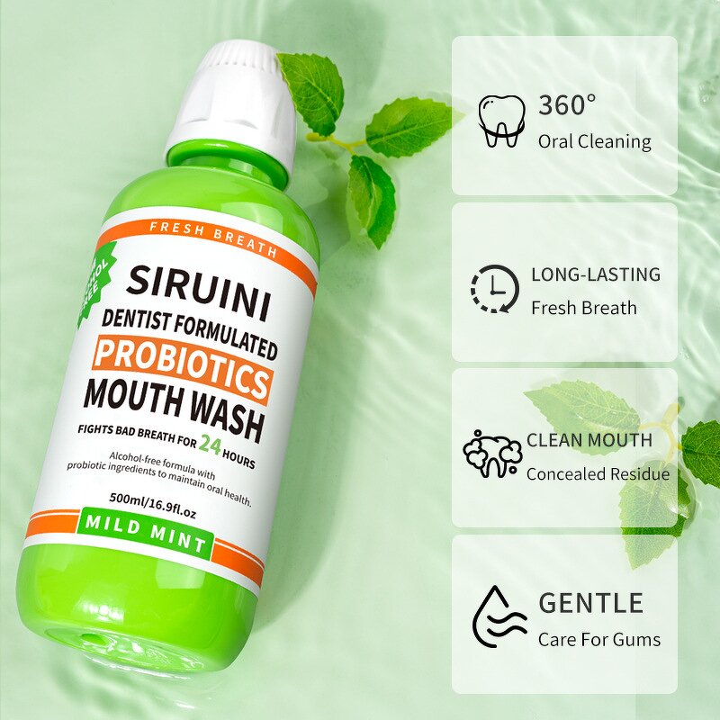Mouthwash Manufacturer - 500ml Custom Logo Alcohol Free for Daily Dental Care