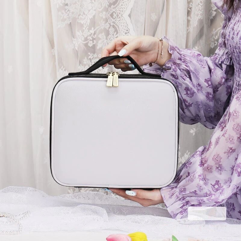 Cosmetic Bag Manufacturer - HOT Luxury with Mirror LED Light Large-capacity Portable