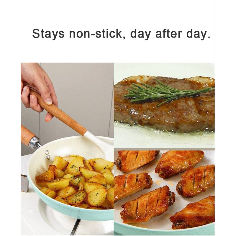 Ceramic Frying Pan Manufacturer - Nonstick 8 9.5 Inch with Lid Induction Healthy