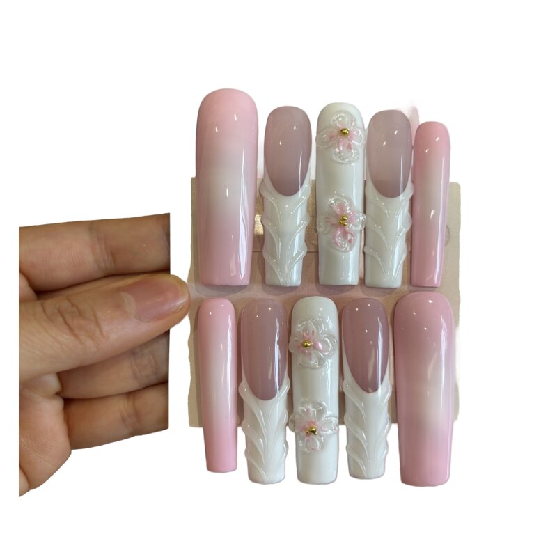 Artificial Fingernails Manufacturer - Wholesale OEM Handmade 3D Carve Designs ABS Press