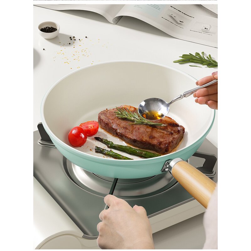 Ceramic Frying Pan Manufacturer - Nonstick 8 9.5 Inch with Lid Induction Healthy