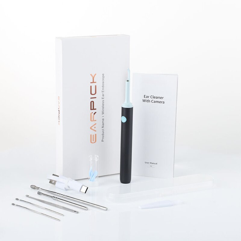 Ear Wax Cleaner Manufacturer - Smart Safe Remover Tool with Camera Cleaner Spoon