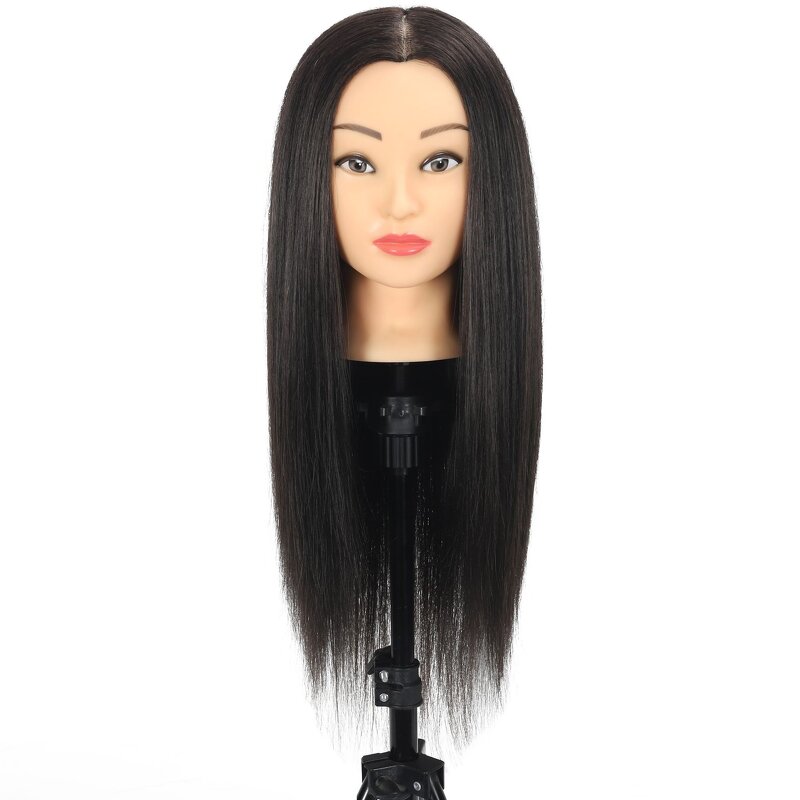 Manikin Head Manufacturer - Cosmetology Makeup with 80% Real Hair for Braiding Training