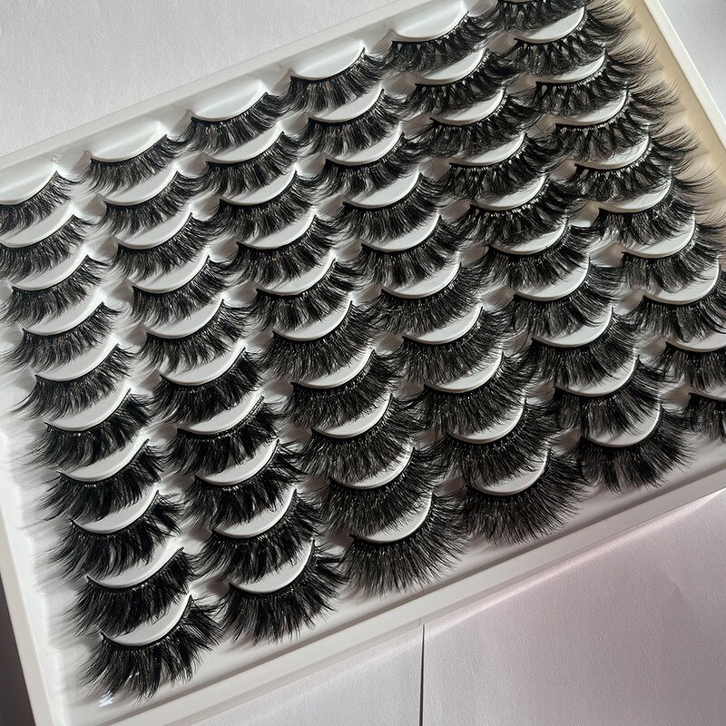 False Eyelashes Manufacturer - Wholesale 14 Pair Set 5D Fluffy Full Strip Faux Mink