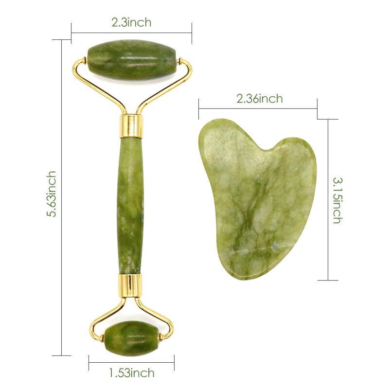 Jade Roller Manufacturer - Hot Selling Xiuyan Green with Custom Logo