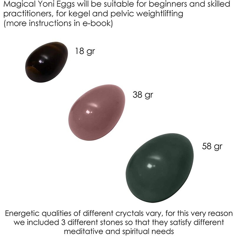 Yoni Eggs Gift Set Manufacturer - Wholesale 3pcs Natural Nephrite Jade, GIA Certified