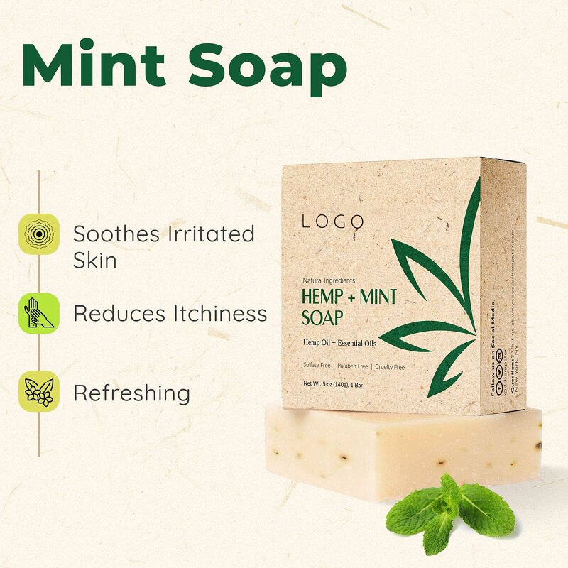 Hemp Soap Bar Manufacturer - Natural Organic, Antioxidant & Moisturizing