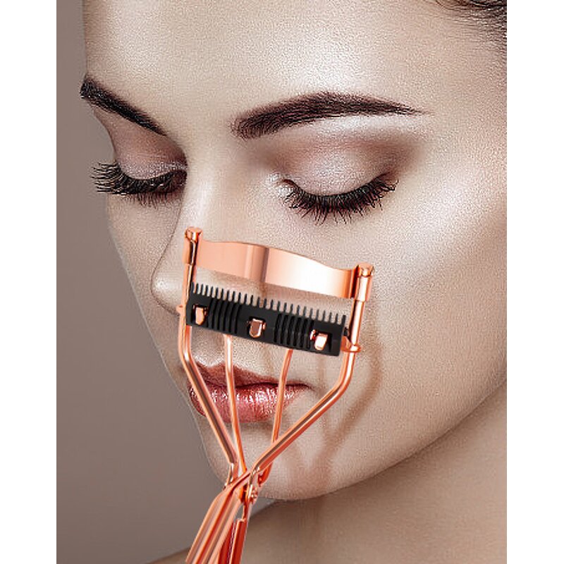 Eyelash Curler Manufacturer - Factory Sale Purple Carbon Steel Salon Tool