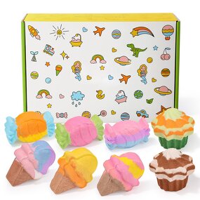 Bath Bombs Gift Set Manufacturer - Wholesale Private Label, Kids Cute Sugar Shape