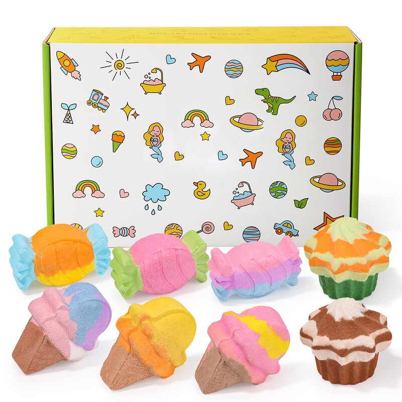 Bath Bombs Gift Set Manufacturer - Wholesale Private Label, Kids Cute Sugar Shape
