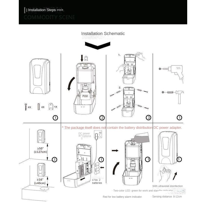 Foam Dispenser Manufacturer - 1000ml Wall-Mounted Automatic Sensor