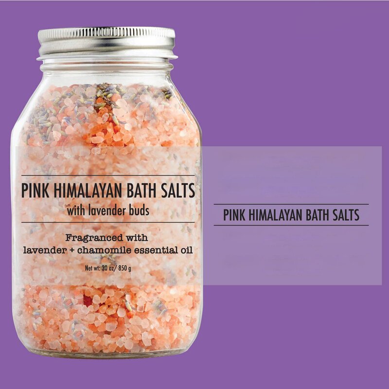 Bath Salt Manufacturer - 100% Natural Lavender & Rose Petals Himalayan