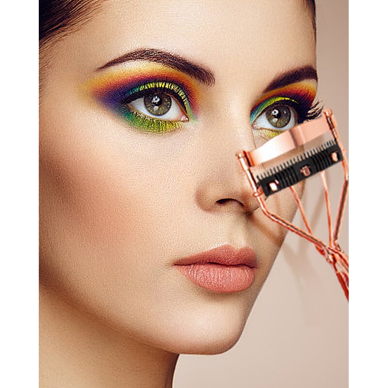 Eyelash Curler Manufacturer - Factory Sale Purple Carbon Steel Salon Tool