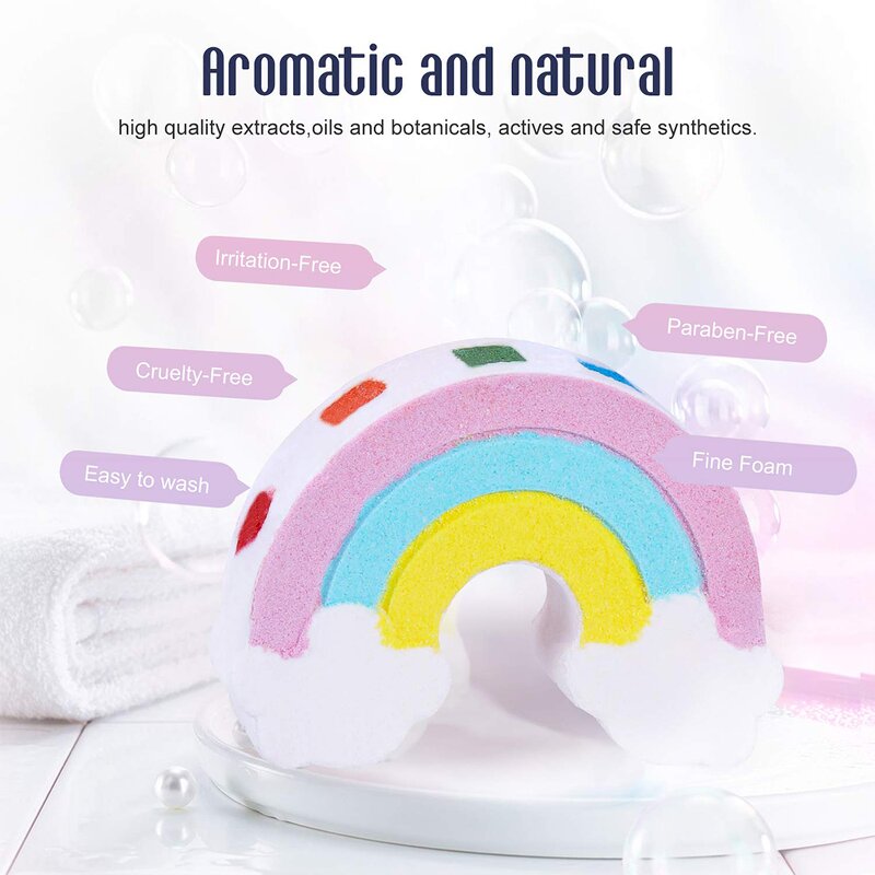 Bath Bombs Manufacturer - 100% Natural Ingredients, Kids Cloud Shape (3 Pcs)