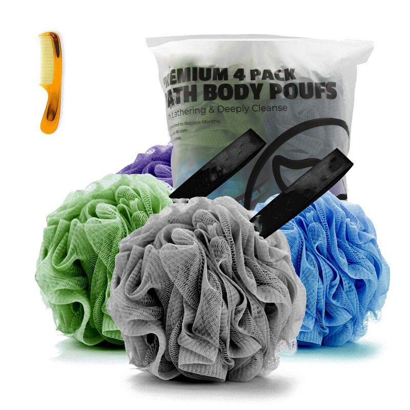 Shower Pouf Manufacturer - 70g Luxury Body Wash Bath Sponge