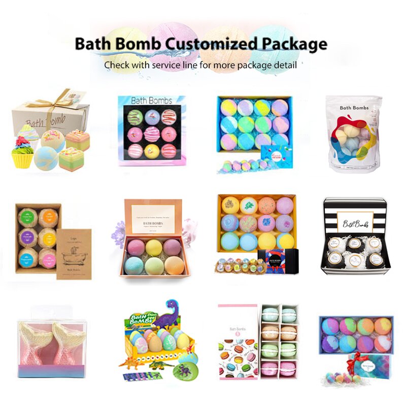 Bath Bombs Gift Set Manufacturer - 6 Pcs Natural Handmade Cute Shape