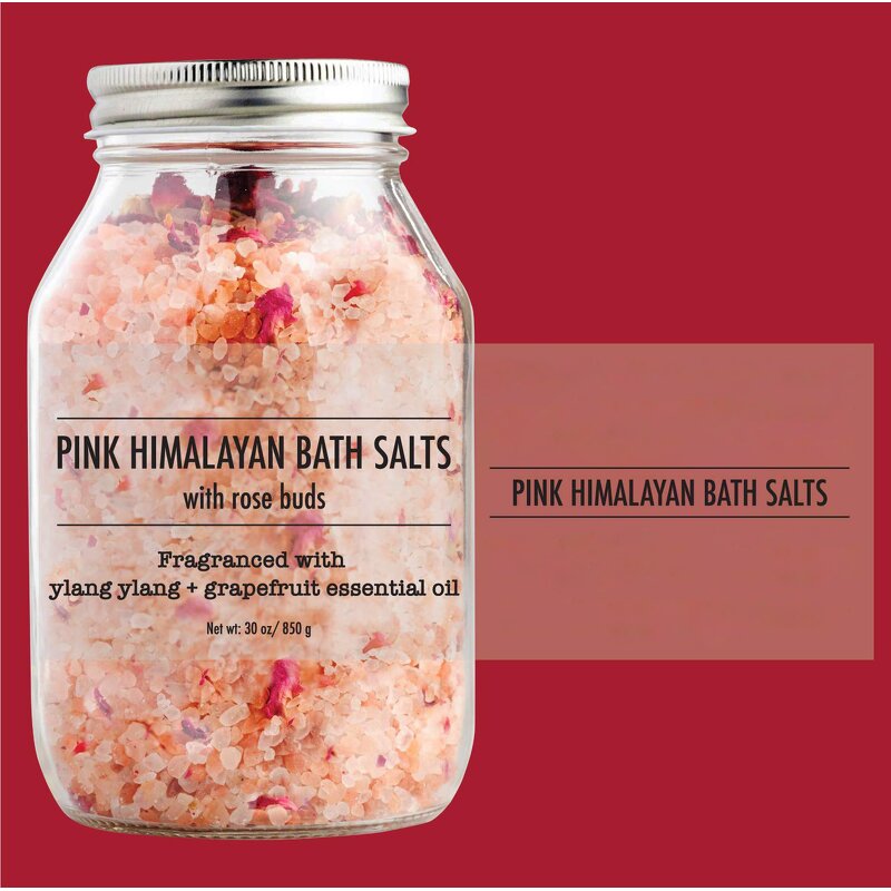 Bath Salt Manufacturer - Pink Rose Himalayan, Detox & Relaxing for Women