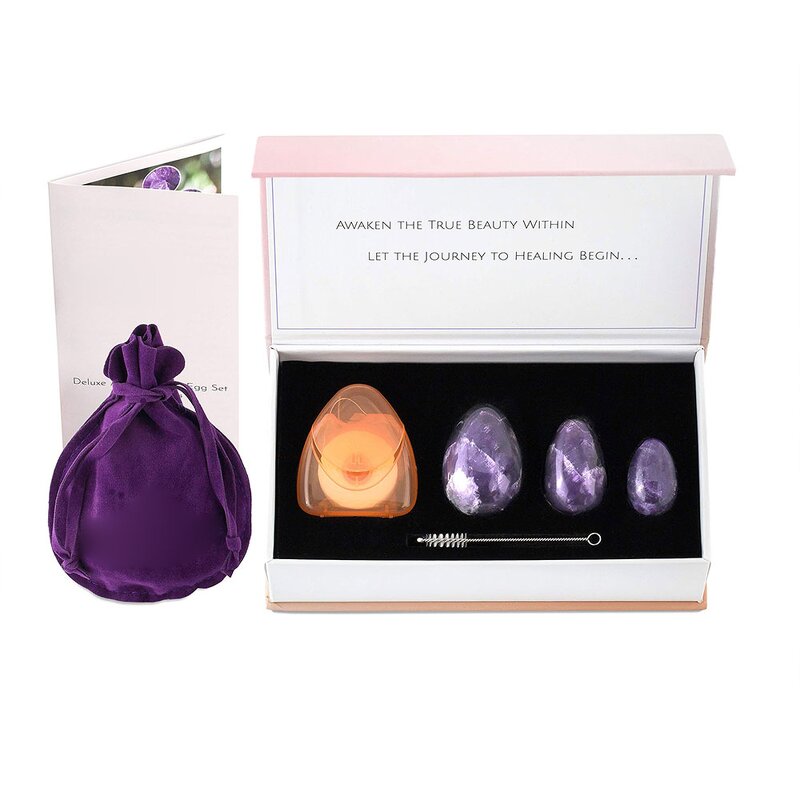Yoni Eggs Gift Set Manufacturer - Wholesale 3pcs Natural Nephrite Jade, GIA Certified