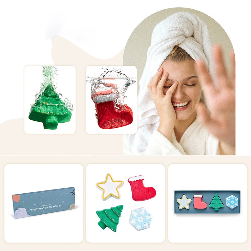 Bath Bombs Manufacturer - Luxury Christmas Festive, 100% Natural Ingredients