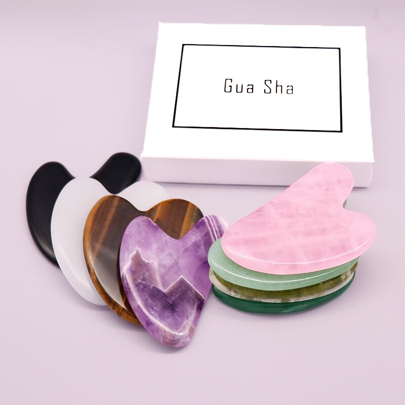 Gua Sha Board Manufacturer - Custom Packaging Natural Purple Jade Amethyst