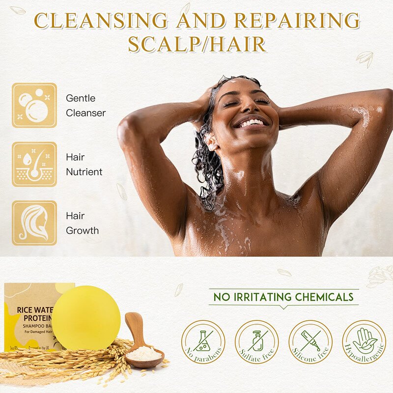 Shampoo Bar Manufacturer - Eco Friendly Solid Organic Vegan, Argan Oil & Rice