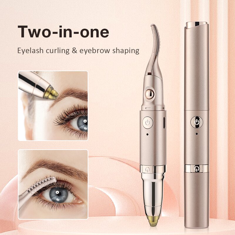Eyelash Curler Manufacturer - 2-in-1 Electric Heated with Hair Trimmer