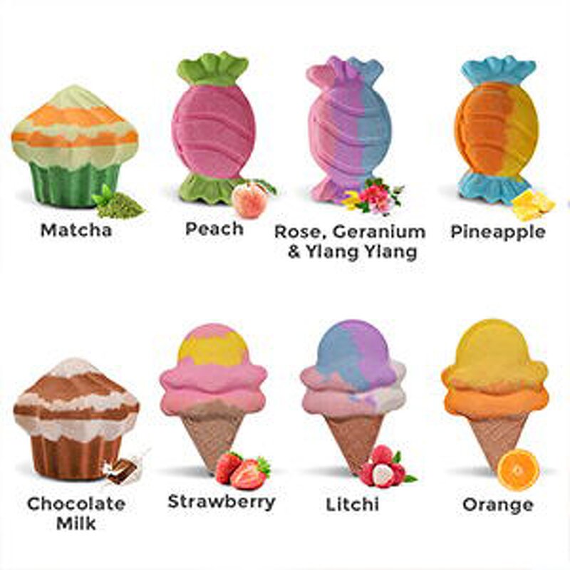 Bath Bombs Gift Set Manufacturer - Wholesale Private Label, Kids Cute Sugar Shape