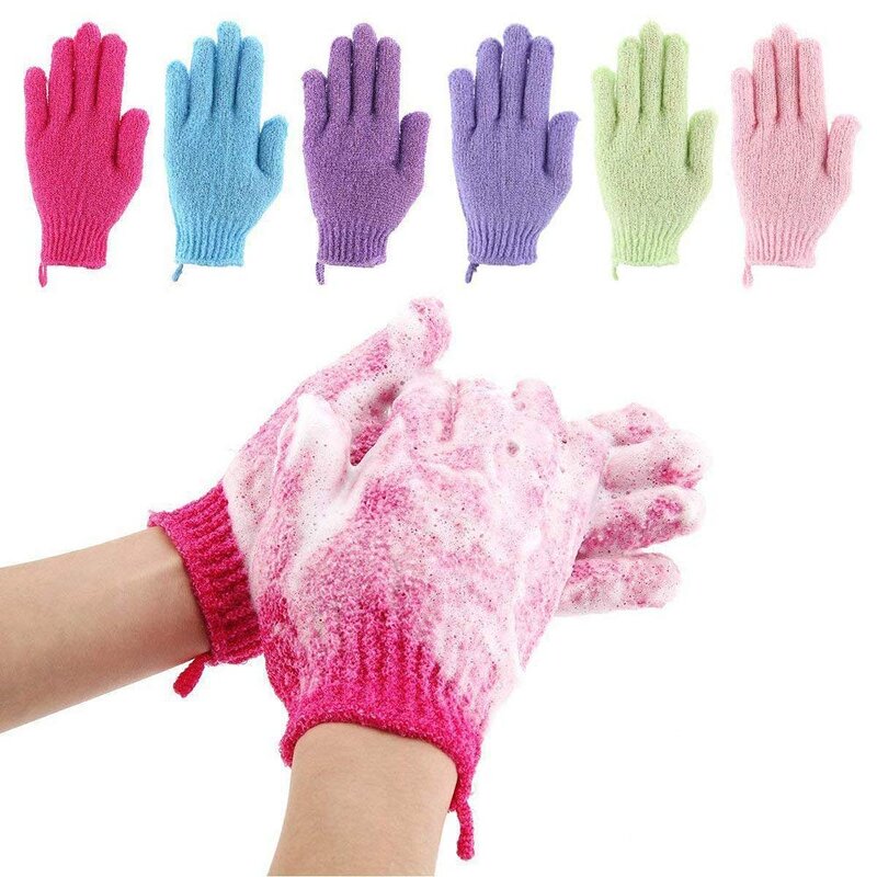 Exfoliating Gloves Manufacturer - Woven Nylon for Body Spa Massage