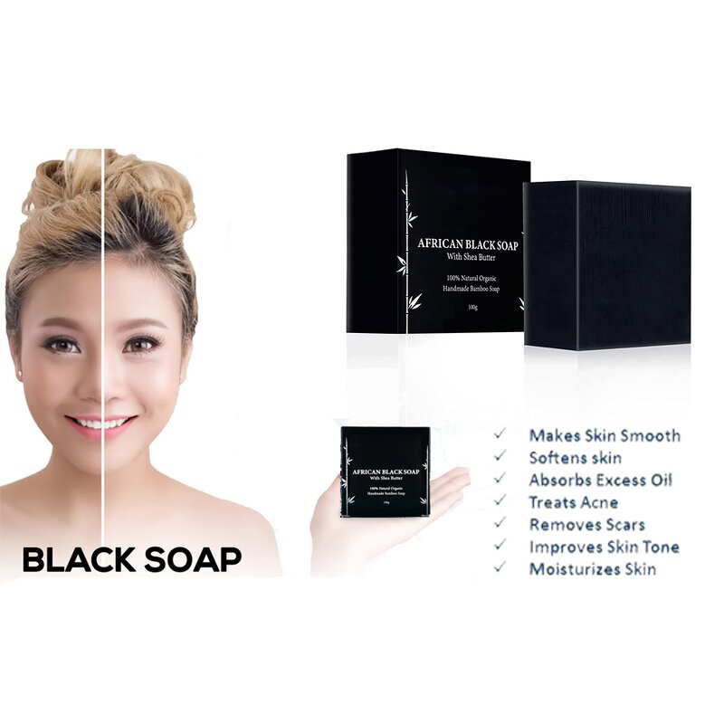 Black Soap Manufacturer - Organic Bamboo Charcoal Handmade Raw African