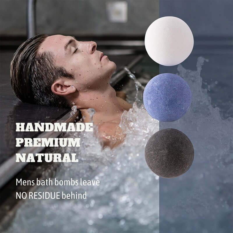Bath Bombs Gift Set Manufacturer - Customized for Men, Relaxing Bubble Fizzies