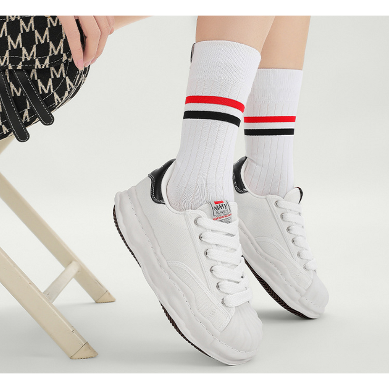 Canvas Shoes Manufacturer - Thick Sole Dissolving Lace-Up Unisex Designer Brand