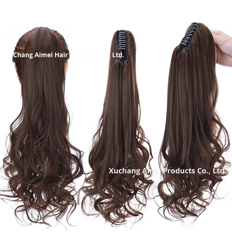 Wig Manufacturer - High Temp Fiber Clip Ponytail Long Curly Wavy for Women