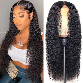 Wig Manufacturer - Synthetic Long Curly Transparent Hairline Split Head Cover