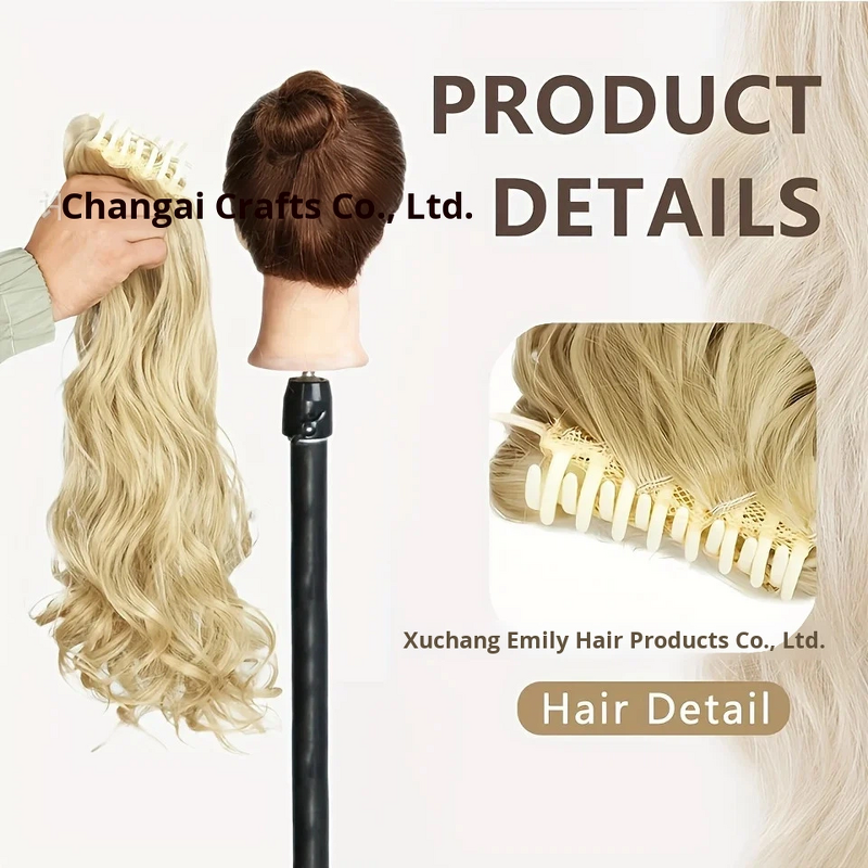 Wig Manufacturer - High Temp Fiber Clip Ponytail Long Curly Wavy for Women