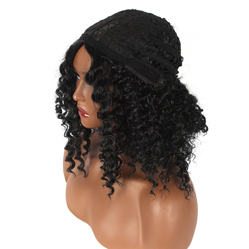 Wig Manufacturer - Synthetic Long Curly Transparent Hairline Split Head Cover