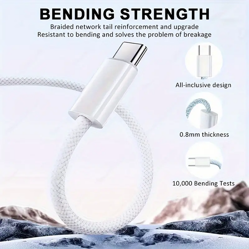 USB-C Cable Manufacturer - Original 3A Fast Charging 3ft/6ft/10ft with Nylon Jacket