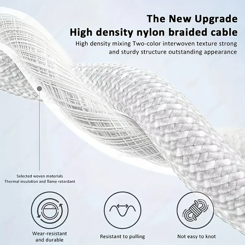 USB-C Cable Manufacturer - Original 3A Fast Charging 3ft/6ft/10ft with Nylon Jacket