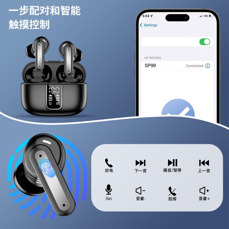 Wireless Earbuds Manufacturer - IPX4 Waterproof Gaming with LED Case & Noise Cancellation