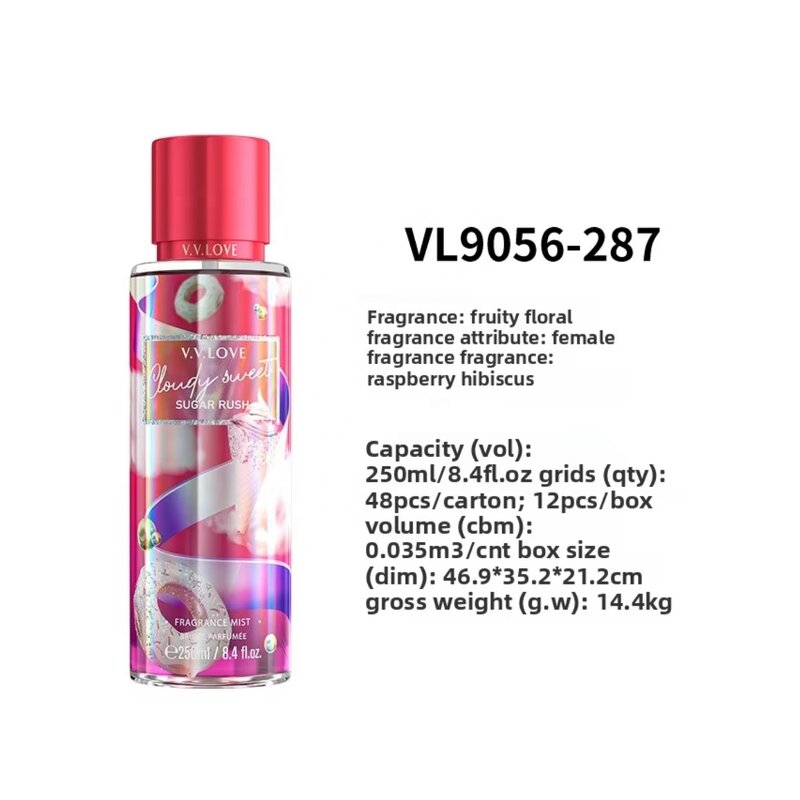 Body Mist Manufacturer - Romantic Floral Music 250ml, 8-Hour Fresh Fruity