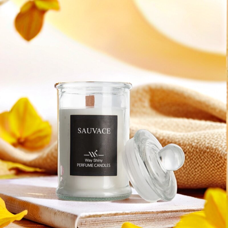 Soy Wax Candle Manufacturer - Eco Handmade in Glass Jar with Wooden Wick