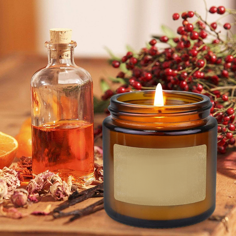 Scented Candle - Manufacturer Soy Wax Amber Jar Long-lasting Home Fragrance Gift