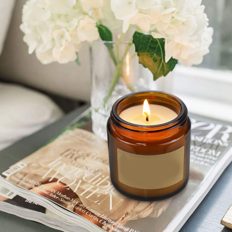 Scented Candle - Manufacturer Soy Wax Amber Jar Long-lasting Home Fragrance Gift