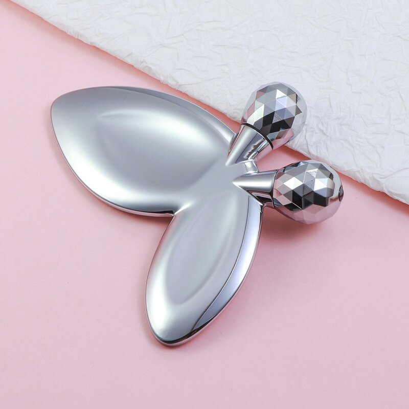Facial Roller - Manufacturer 3D Metal Butterfly Gua Sha V-Face Lifting