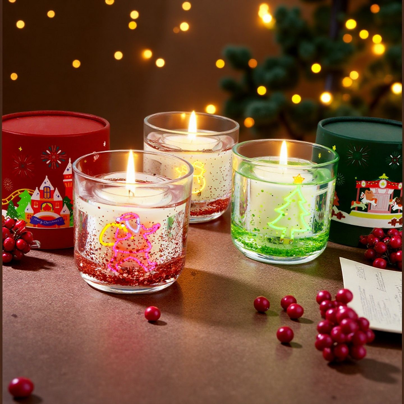 Scented Candle Manufacturer - Customized Jar Glass Soy Wax, LED & 1-Color Print