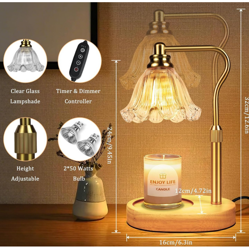 Candle Warmer Manufacturer - Electric Flameless Soy Wax, Metal Jar & Timer-Controlled